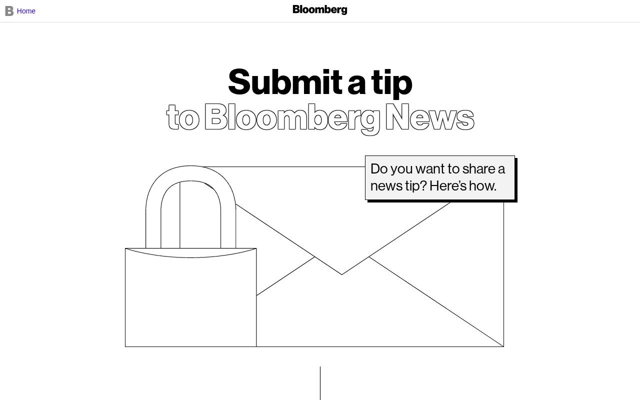 Screenshot of bloomberg.com