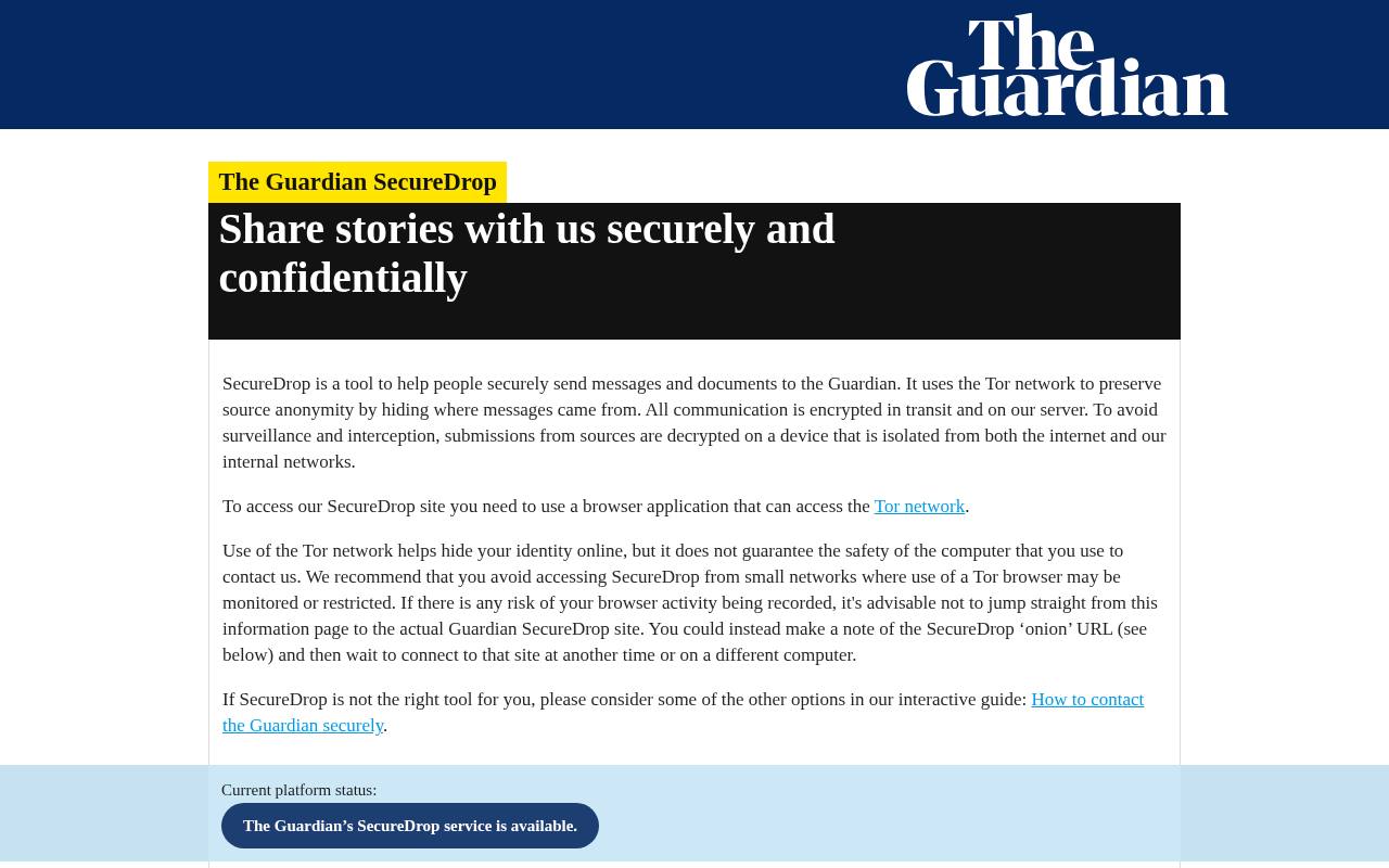 Screenshot of theguardian.com