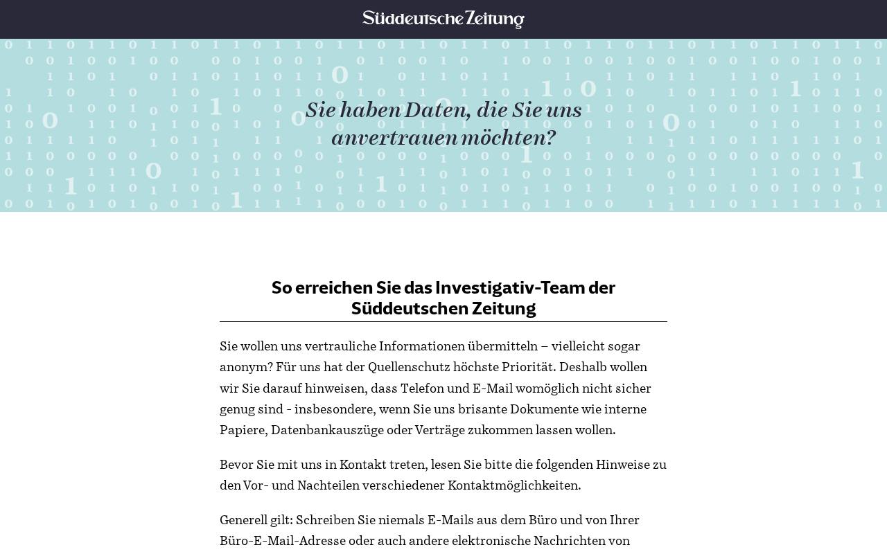 Screenshot von sueddeutsche.de