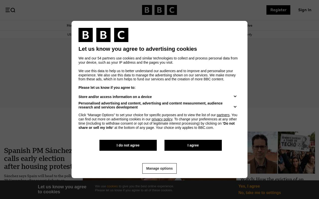 Capture d'écran de bbc.com
