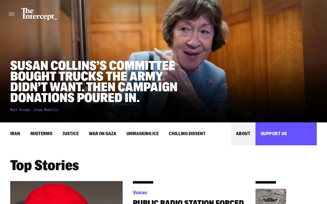 Screenshot di theintercept.com
