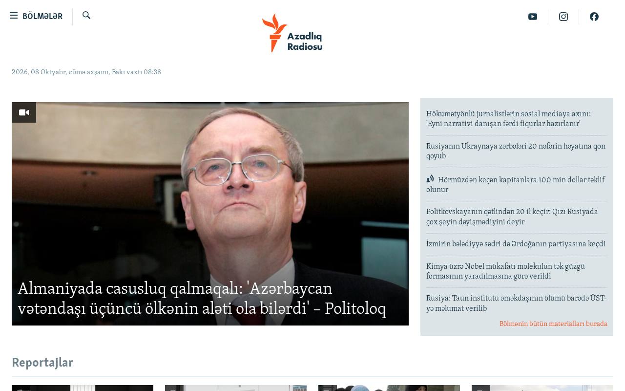 Screenshot of azadliq.org