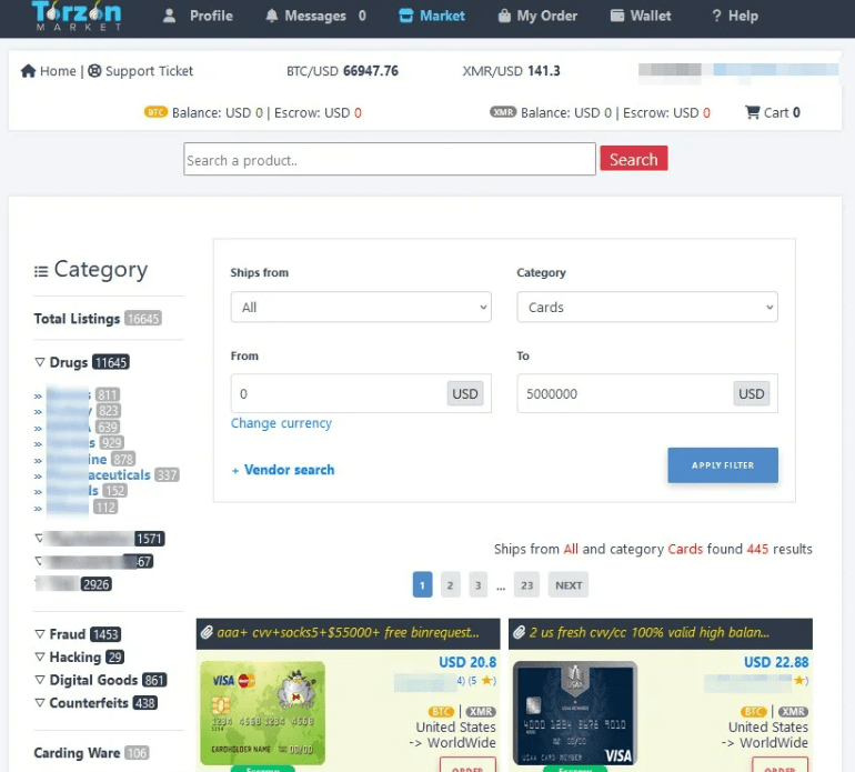 Torzon Market - Dark Web